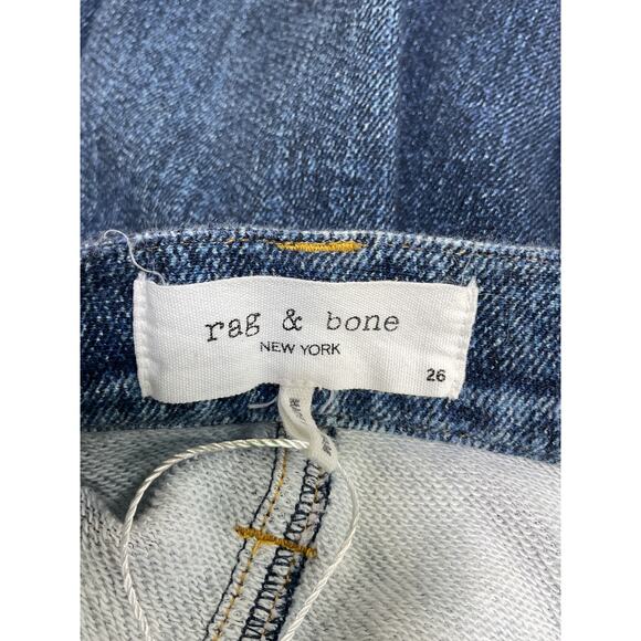 Rag & Bone Miramar Sofie Blue Cotton Ankle-Length Pants Size 26 - Picture 4 of 5